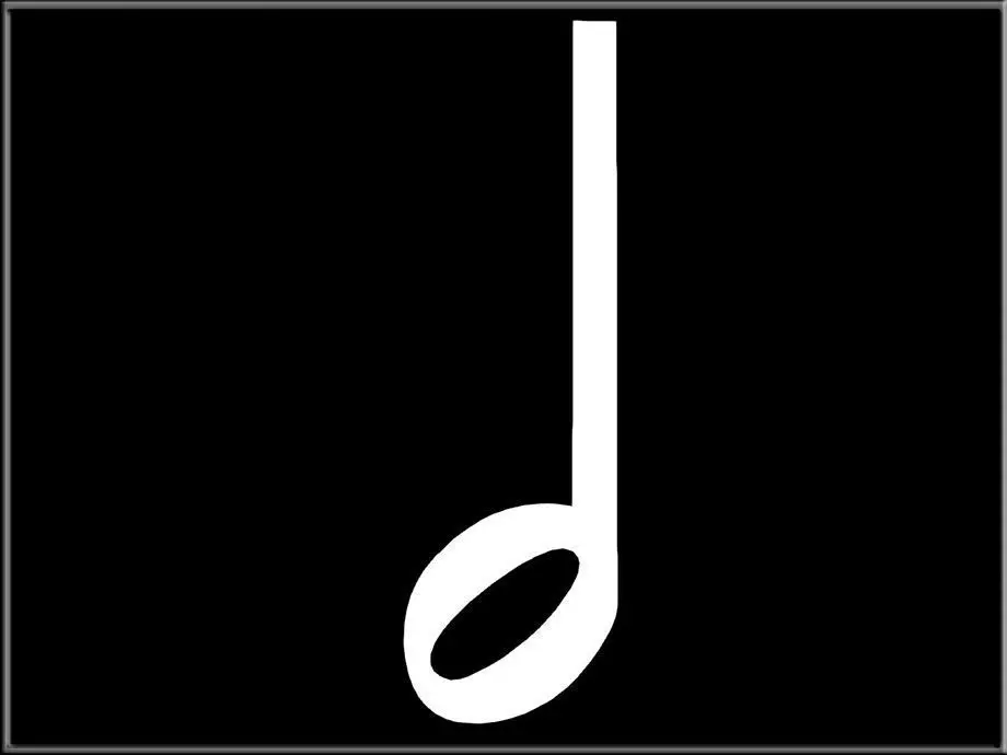 Half Note Low-poly 3D model_0