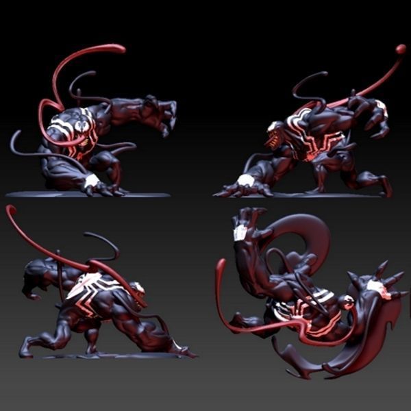 VENOM - ACTION POSE - 3D print model_1