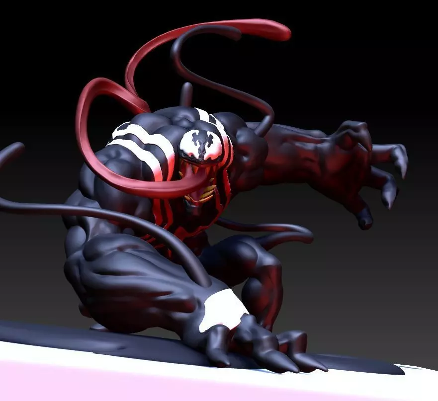 VENOM - ACTION POSE - 3D print model_0
