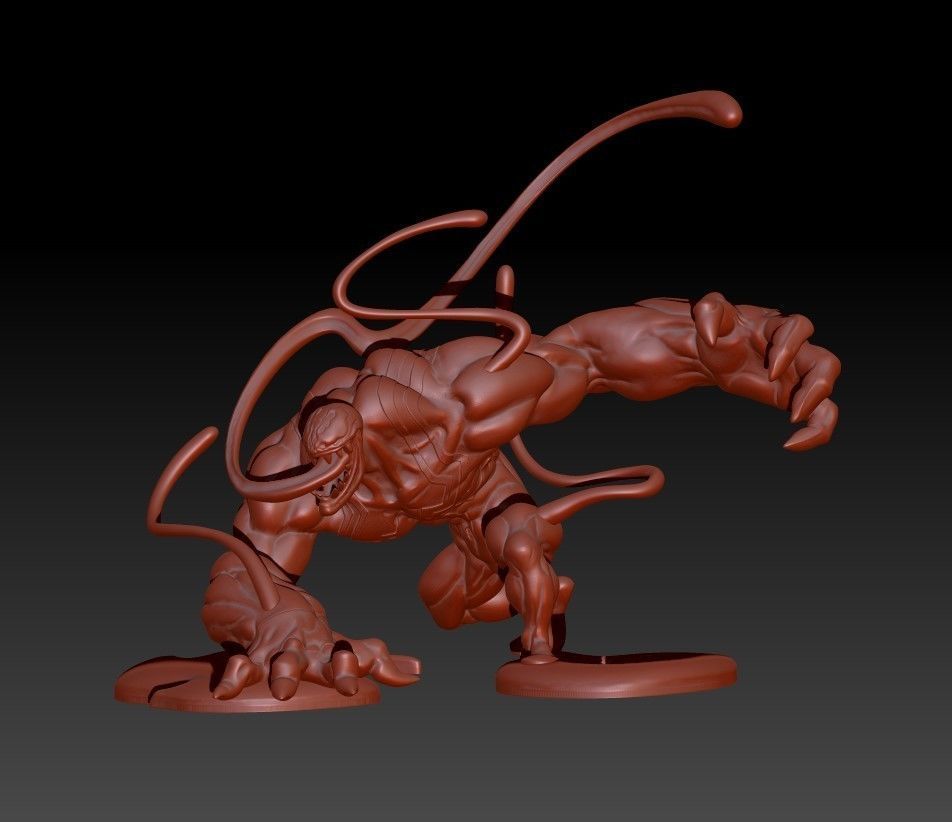 VENOM - ACTION POSE - 3D print model_2