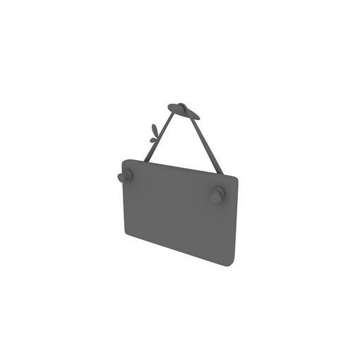 Wooden sign 3D model