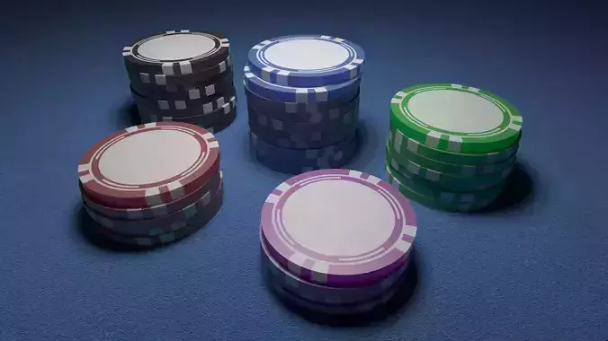 Casino Chips Poker Chips 3D Model Collection
