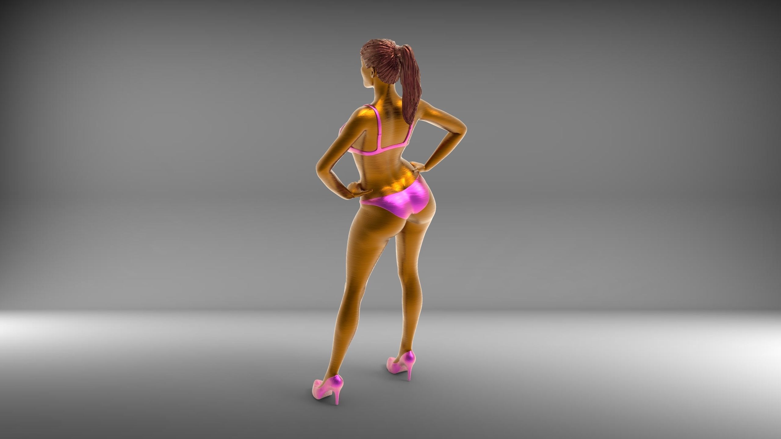 Pose N4 Attractive woman 3d print Model 3D print model_2
