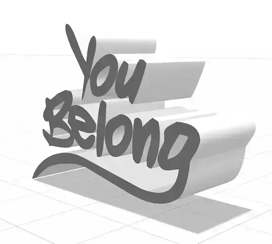 You Belong Graffiti Tag