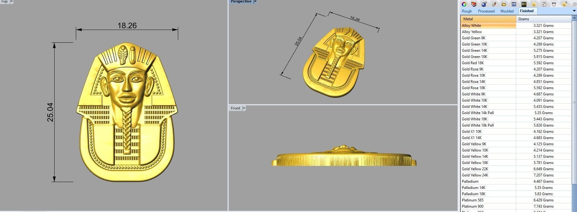 pharaoh tutankhamun  Egypt 3d print model  3D print model_3