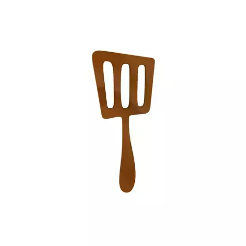 Wooden spatula 3D model