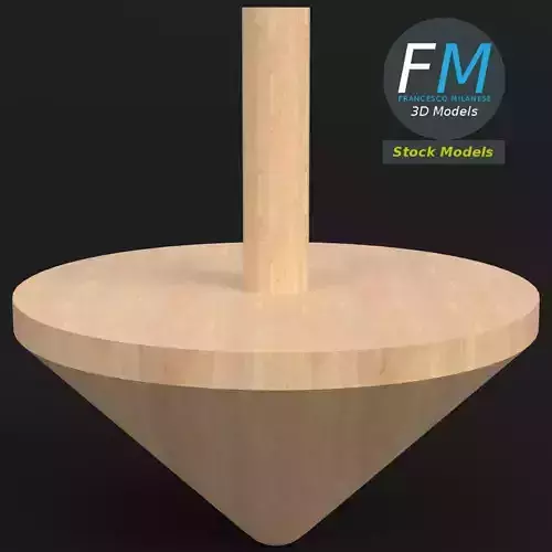 Wooden spinning top