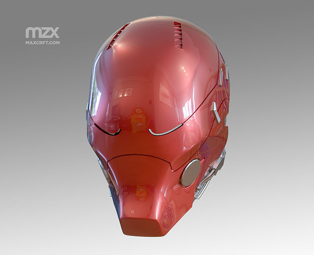 Red Hood Arkham Knight helmet model for 3D-printing DIY 3D print model