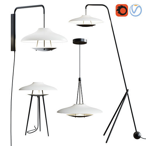 Stellar Works - Haro Lamps 3D model