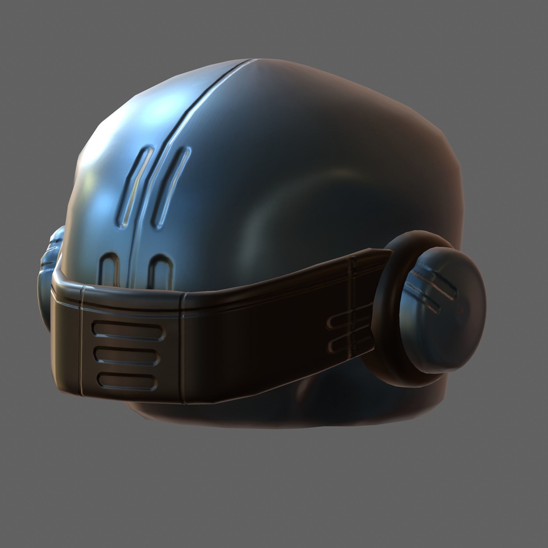 Helmet plastic mask protection 3D model Low-poly 3D model_6