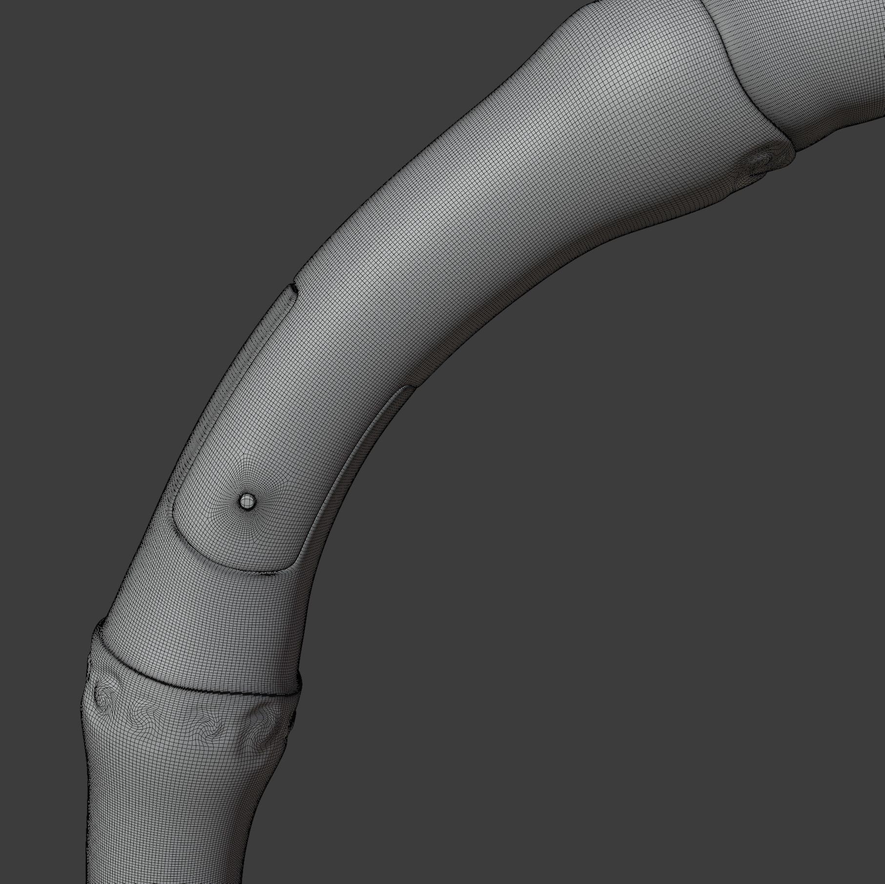 Bamboo Necklace 3D model_7