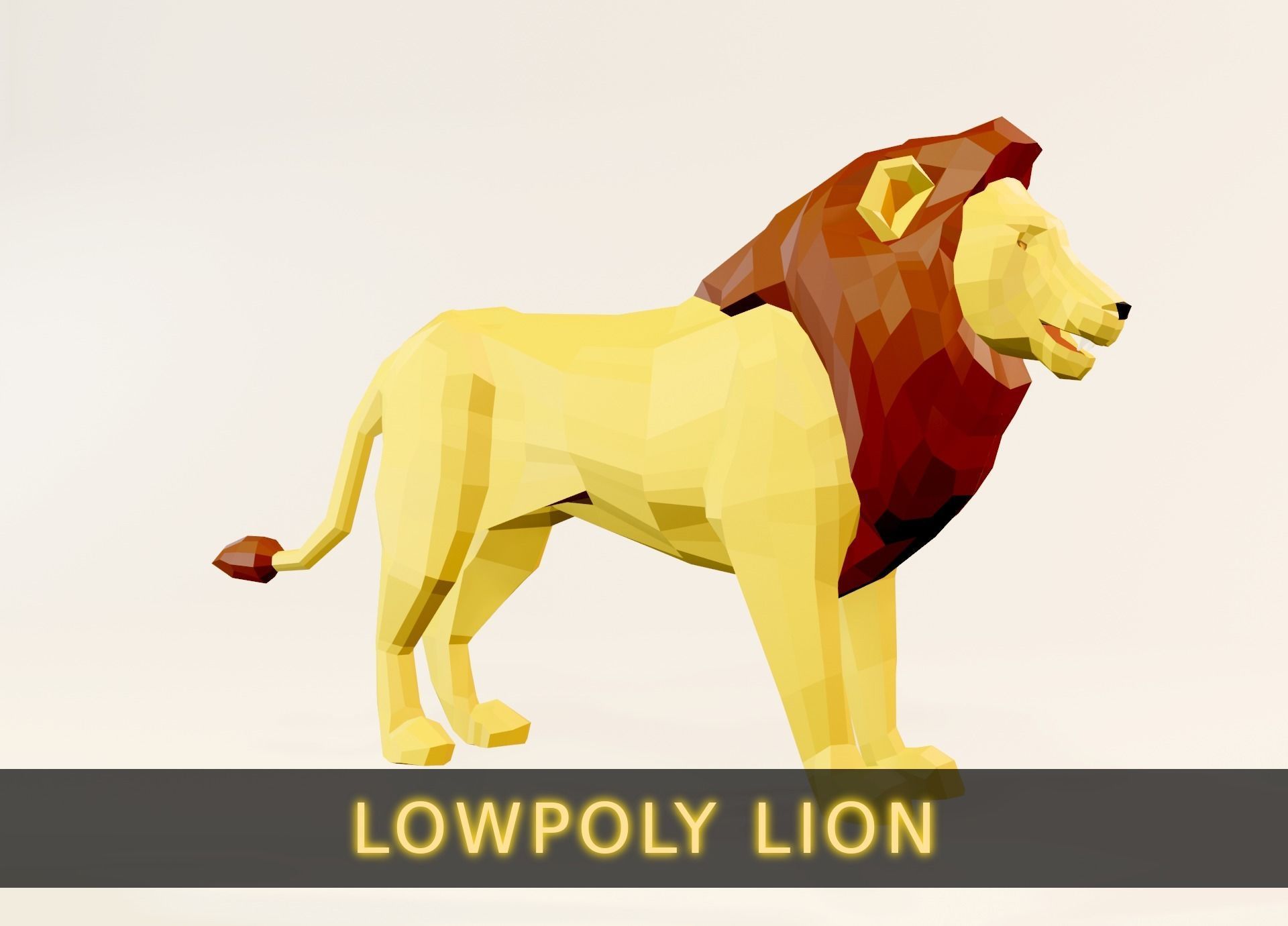 Lowpoly Animated Lion