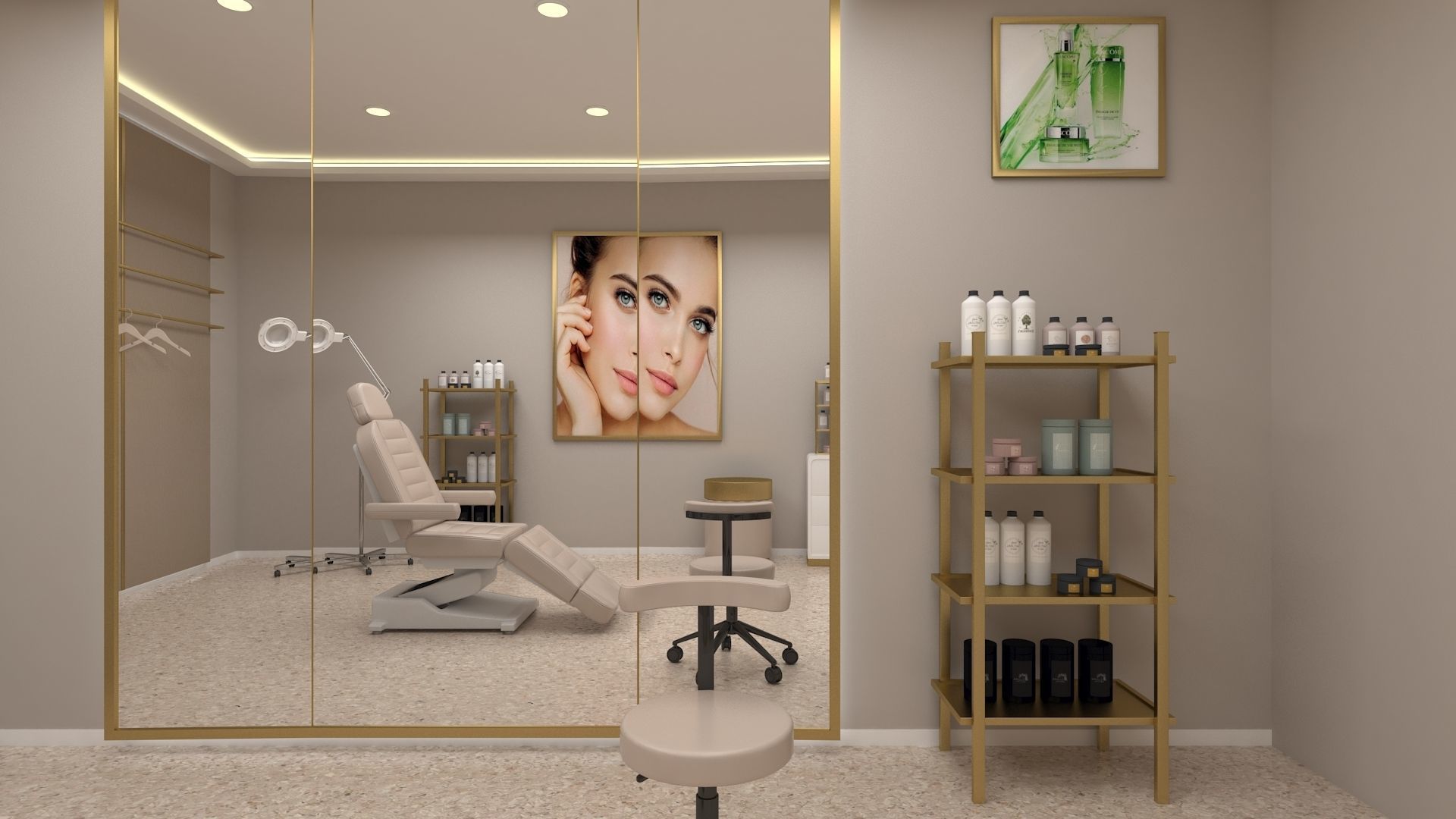 Beauty clinic 3D model Low-poly 3D model_3