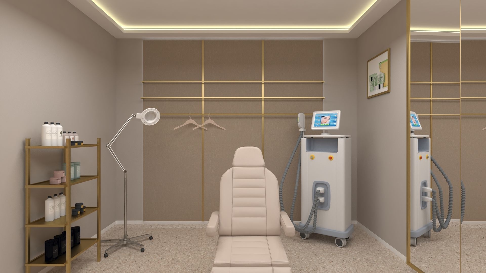 Beauty clinic 3D model Low-poly 3D model_2