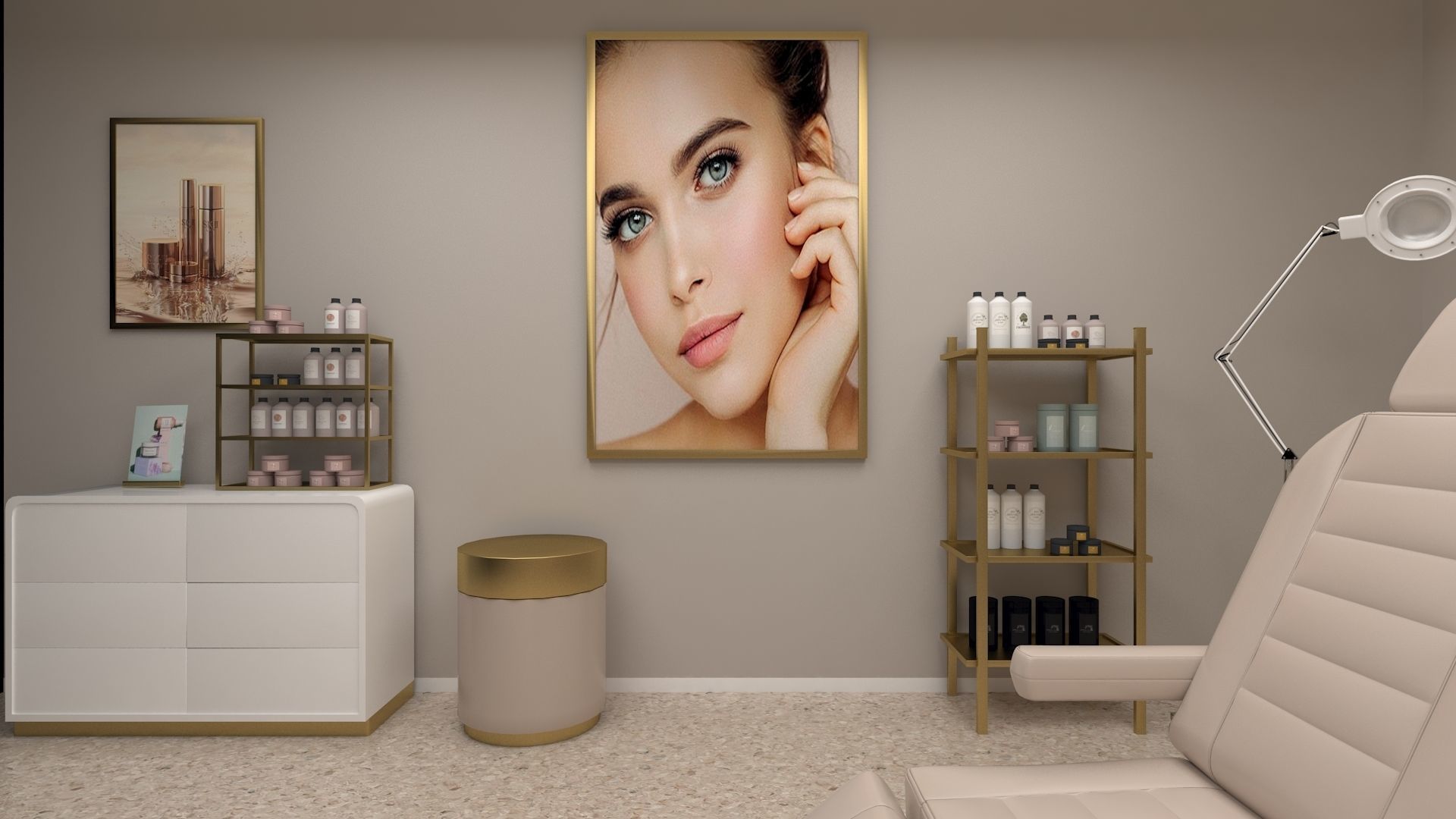 Beauty clinic 3D model Low-poly 3D model_1