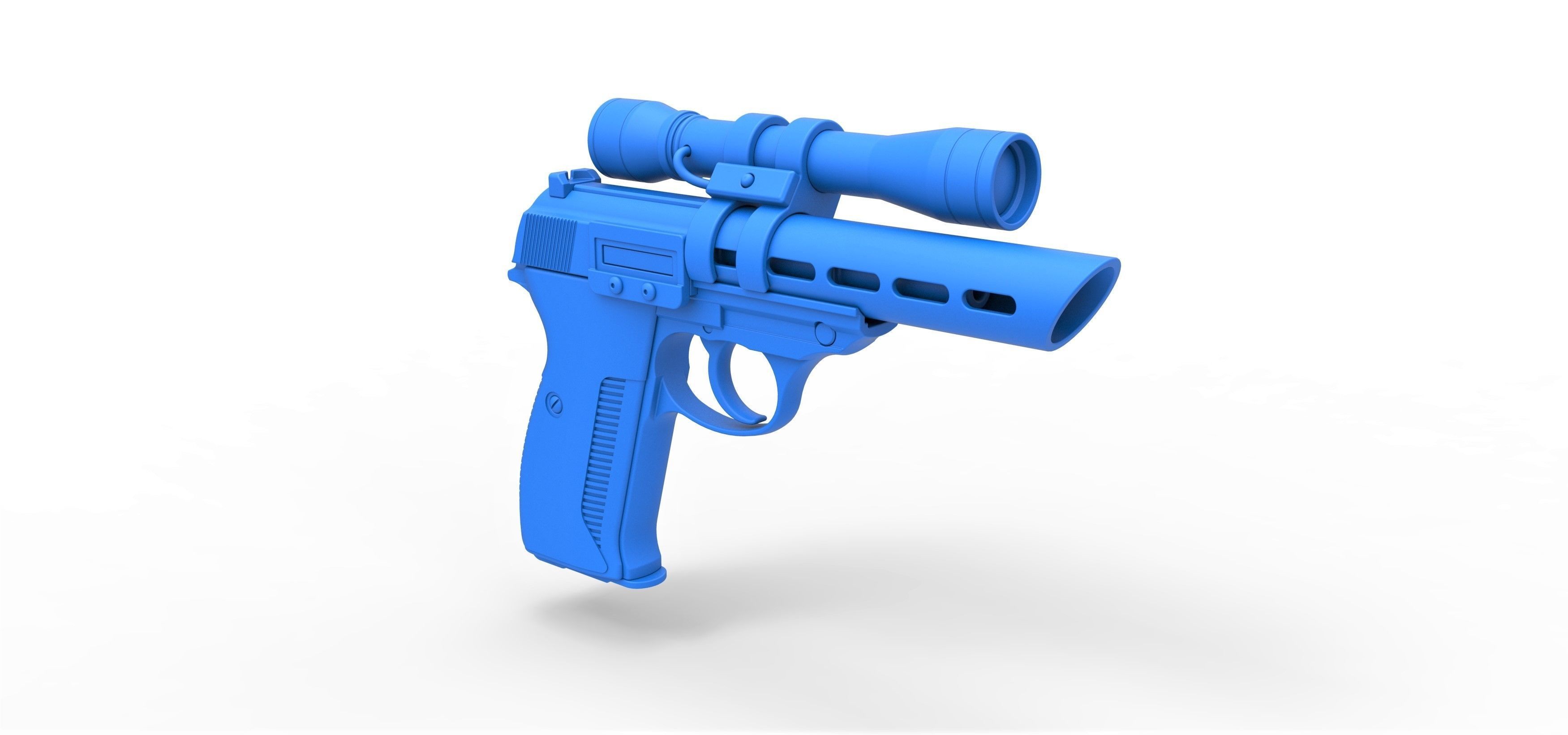 Moff Gideon Blaster pistol from The Mandalorian TV series 3D model_23