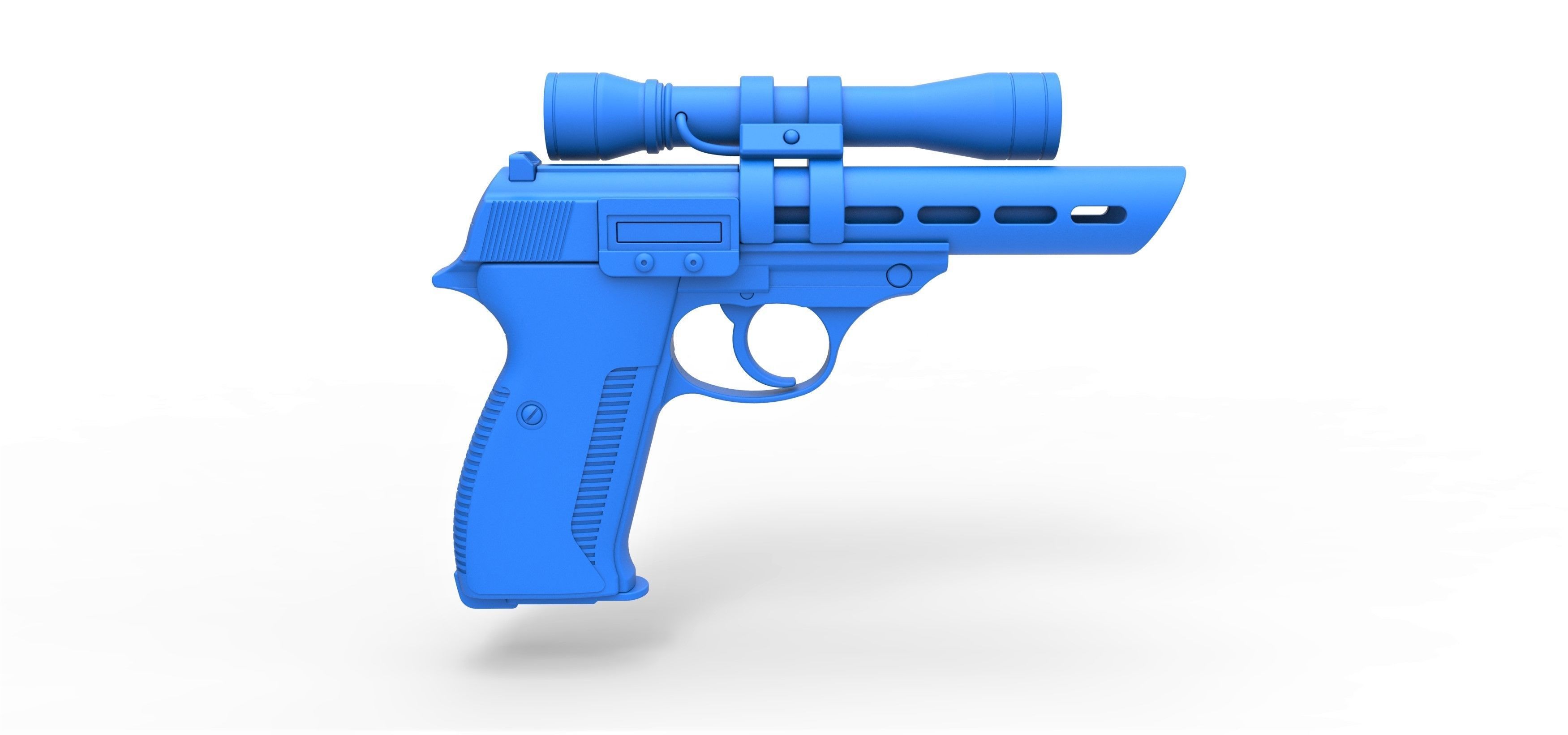 Moff Gideon Blaster pistol from The Mandalorian TV series 3D model_22