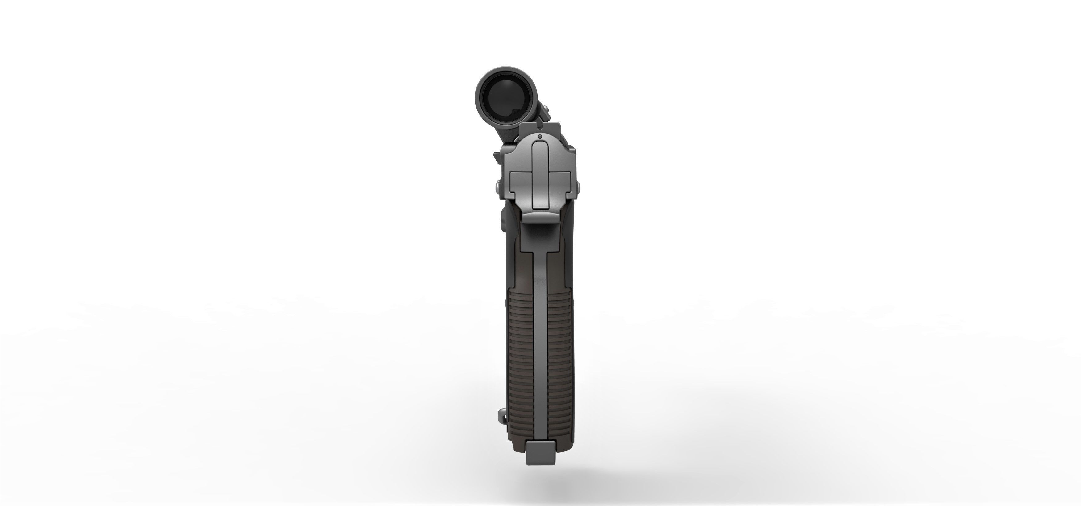 Moff Gideon Blaster pistol from The Mandalorian TV series 3D model_12