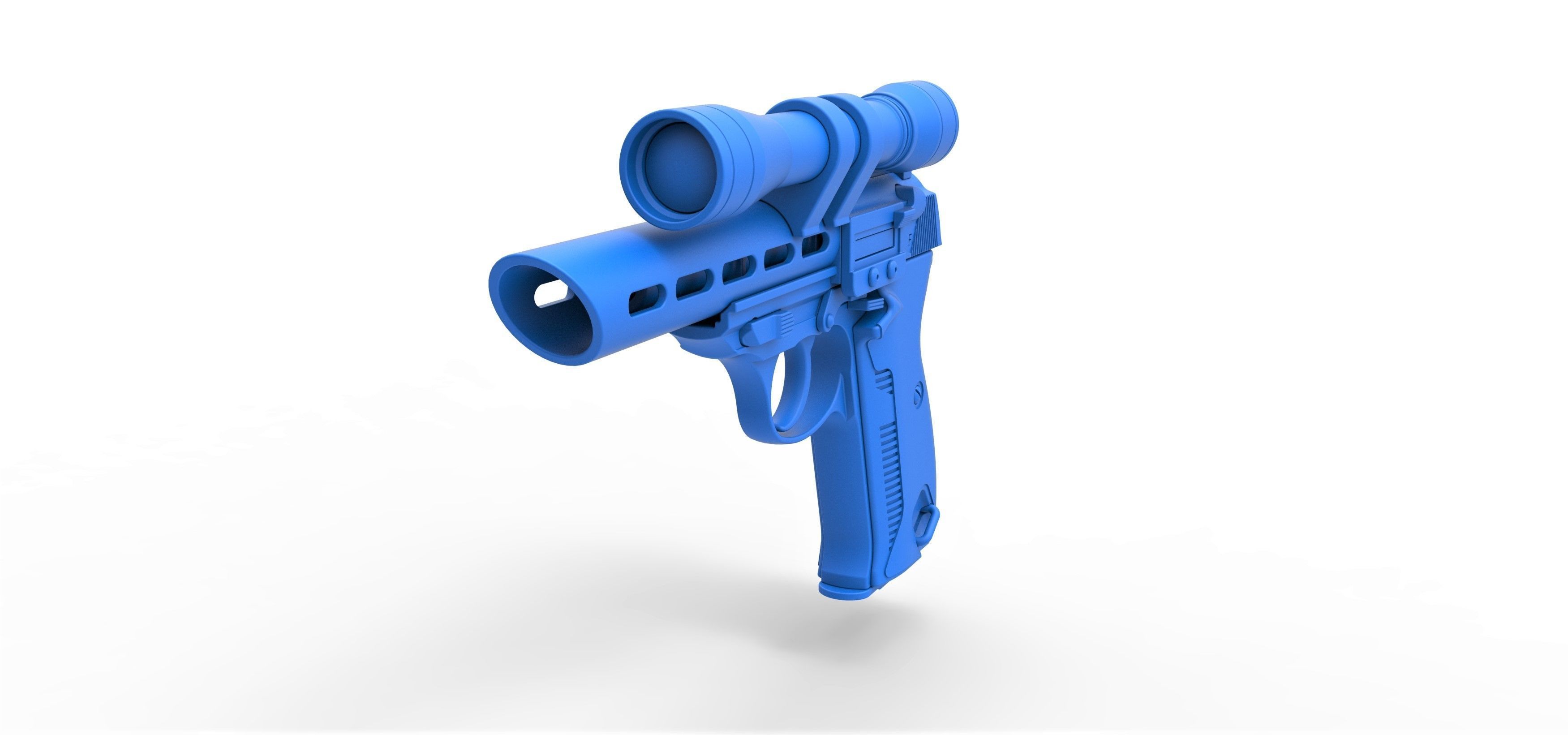 Moff Gideon Blaster pistol from The Mandalorian TV series 3D model_18