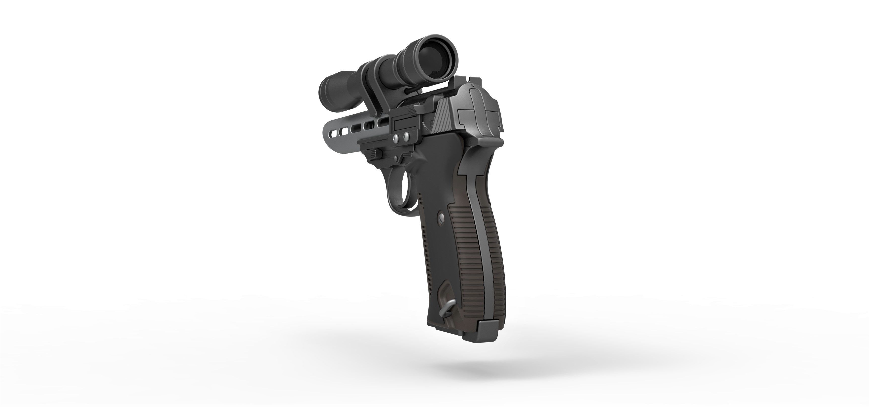 Moff Gideon Blaster pistol from The Mandalorian TV series 3D model_11