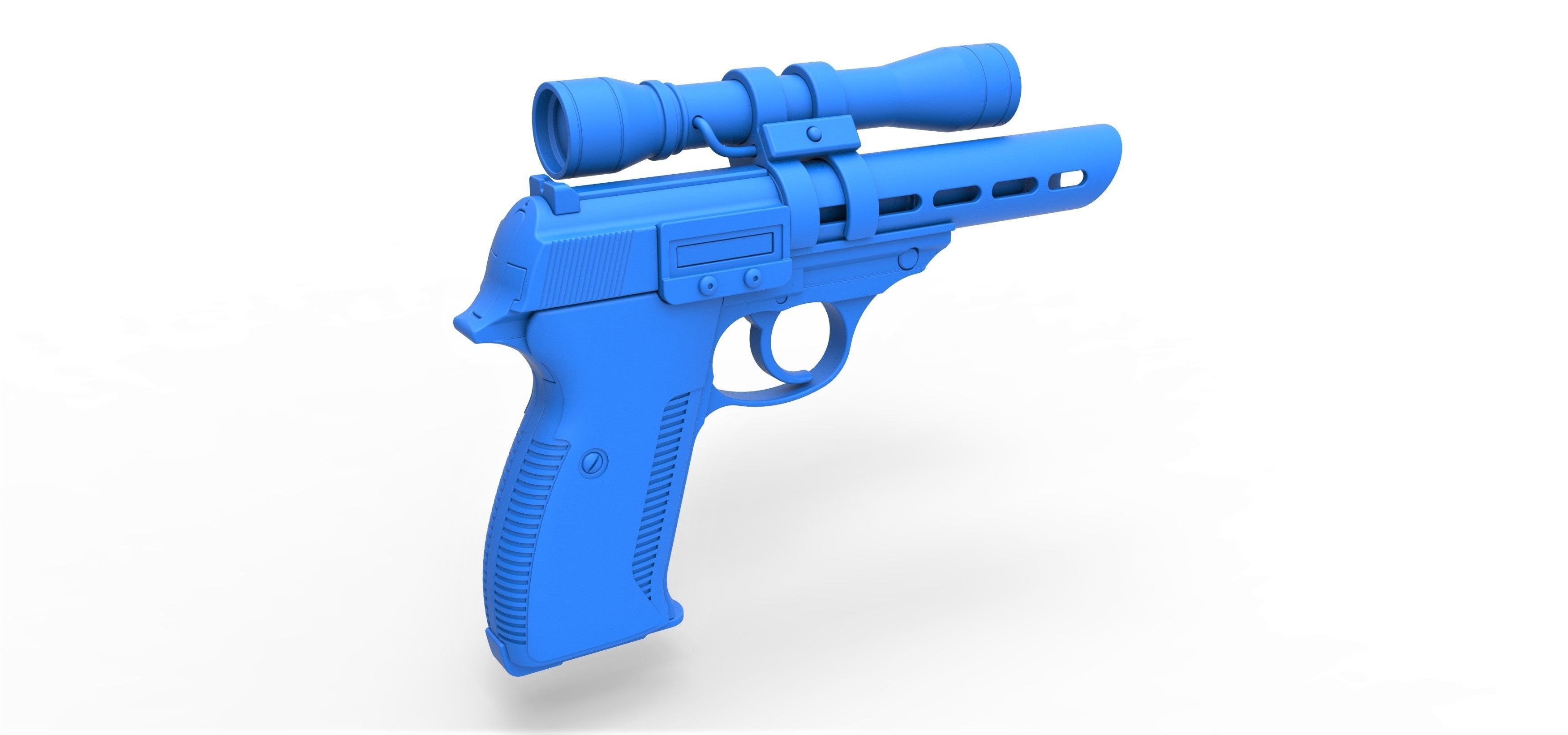 Moff Gideon Blaster pistol from The Mandalorian TV series 3D model_21