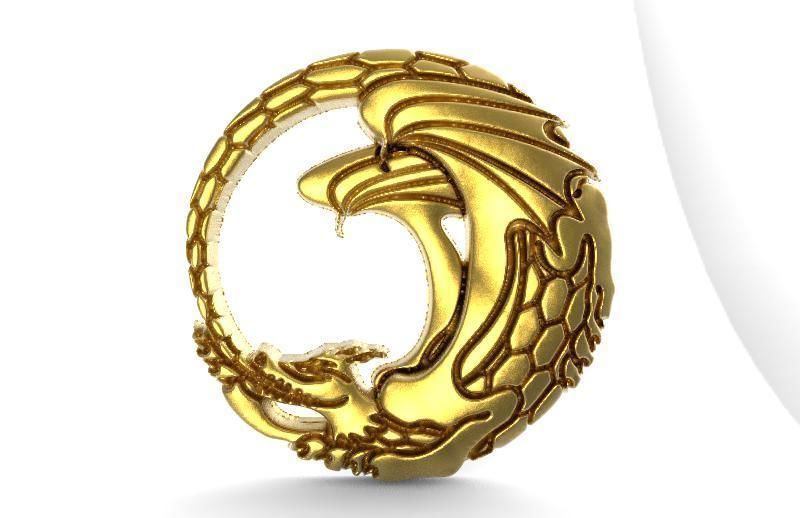 Dragon pendanr 6 3D print model_4