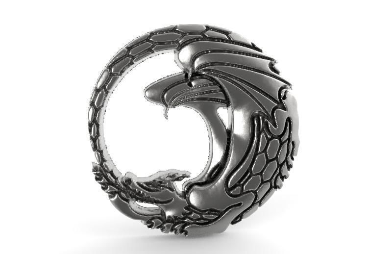 Dragon pendanr 6 3D print model_5