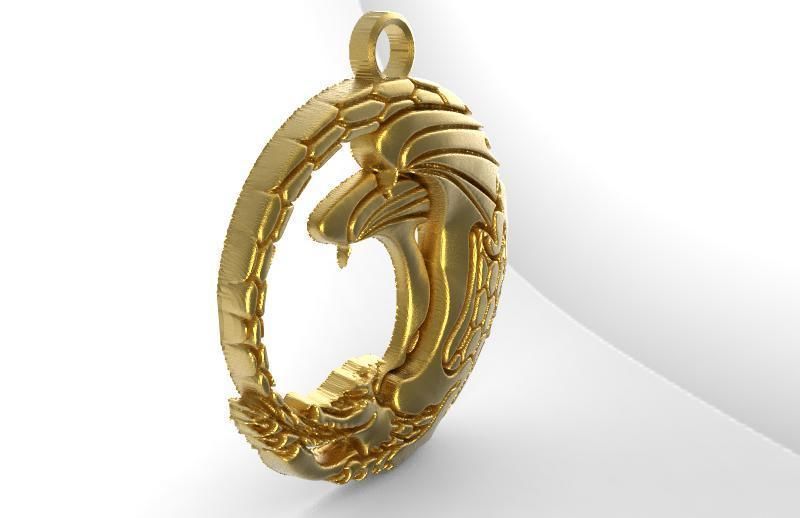 Dragon pendanr 6 3D print model_1