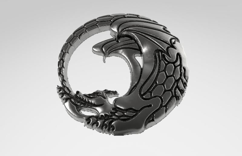 Dragon pendanr 6 3D print model_6