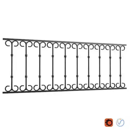 Classic railings Free 3D model