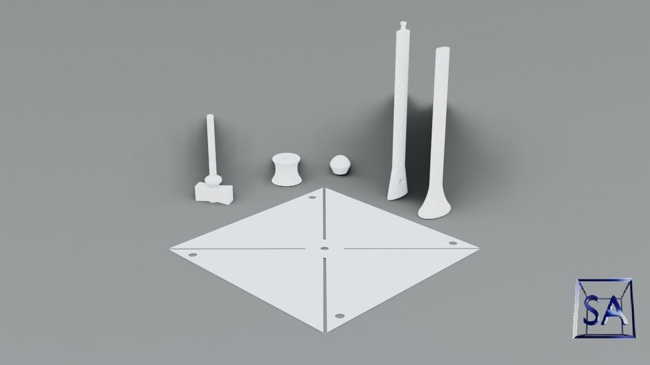 Printable Windmill Spinner Toy for Kids 3D print model_18