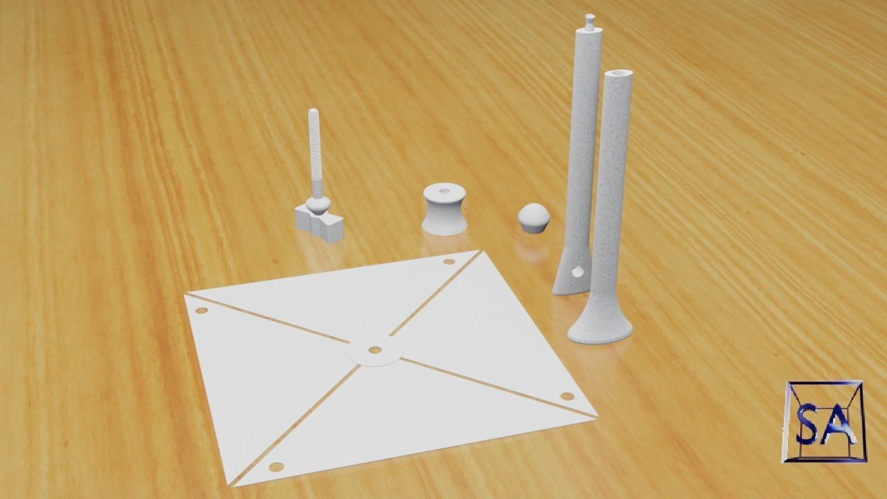Printable Windmill Spinner Toy for Kids 3D print model_8