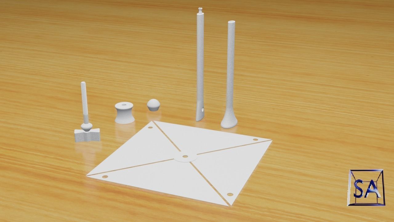 Printable Windmill Spinner Toy for Kids 3D print model_4