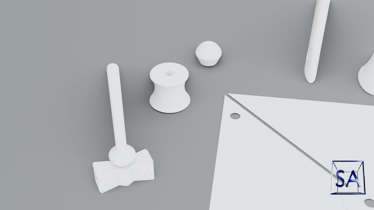 Printable Windmill Spinner Toy for Kids 3D print model_20