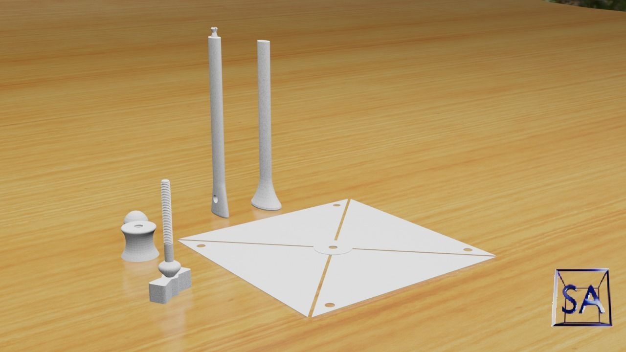 Printable Windmill Spinner Toy for Kids 3D print model_5