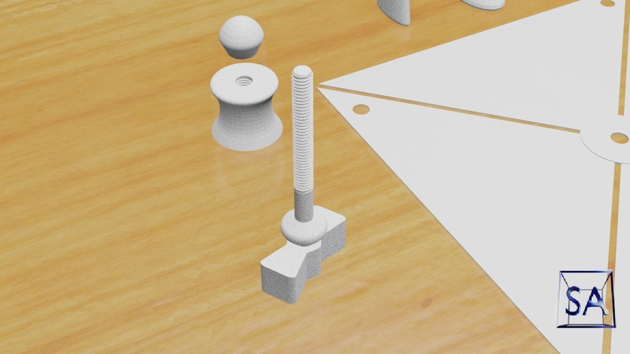 Printable Windmill Spinner Toy for Kids 3D print model_13