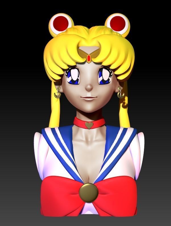 Bust - Sailor Moon 3D print model 3D print model_4