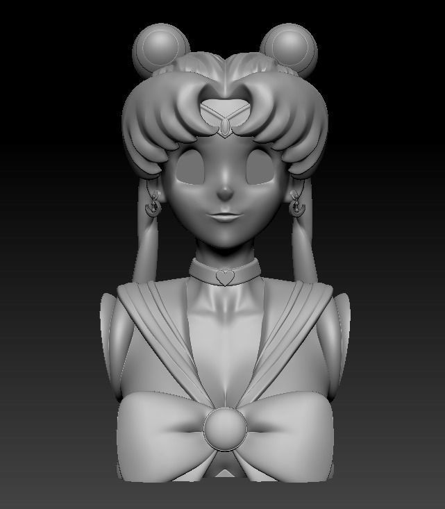 Bust - Sailor Moon 3D print model 3D print model_6