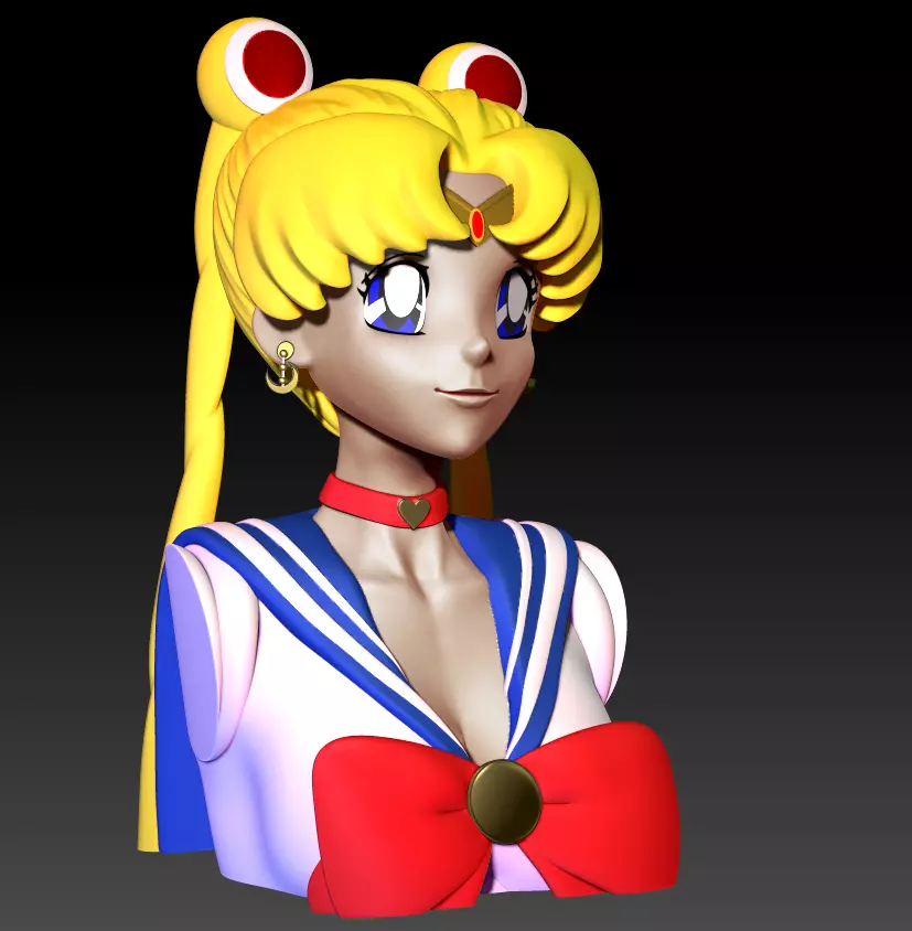 Bust - Sailor Moon 3D print model 3D print model_0