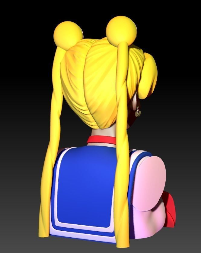 Bust - Sailor Moon 3D print model 3D print model_2