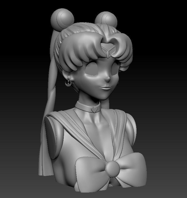 Bust - Sailor Moon 3D print model 3D print model_7