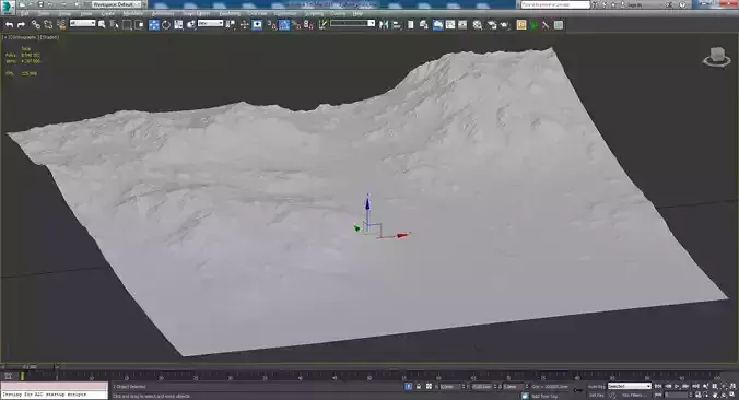 Terrain beach landscape HI-poly