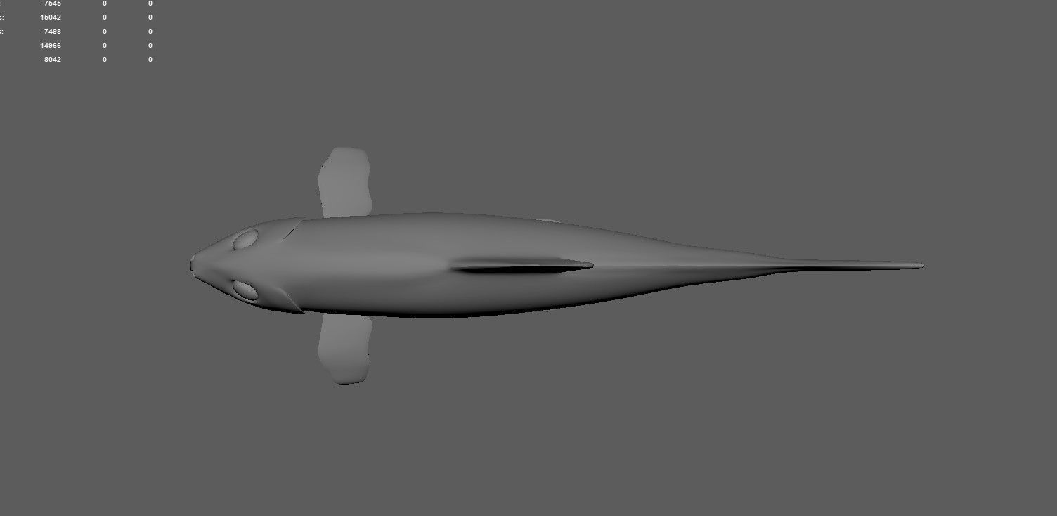 Cartoon Fish Low-poly 3D model_7