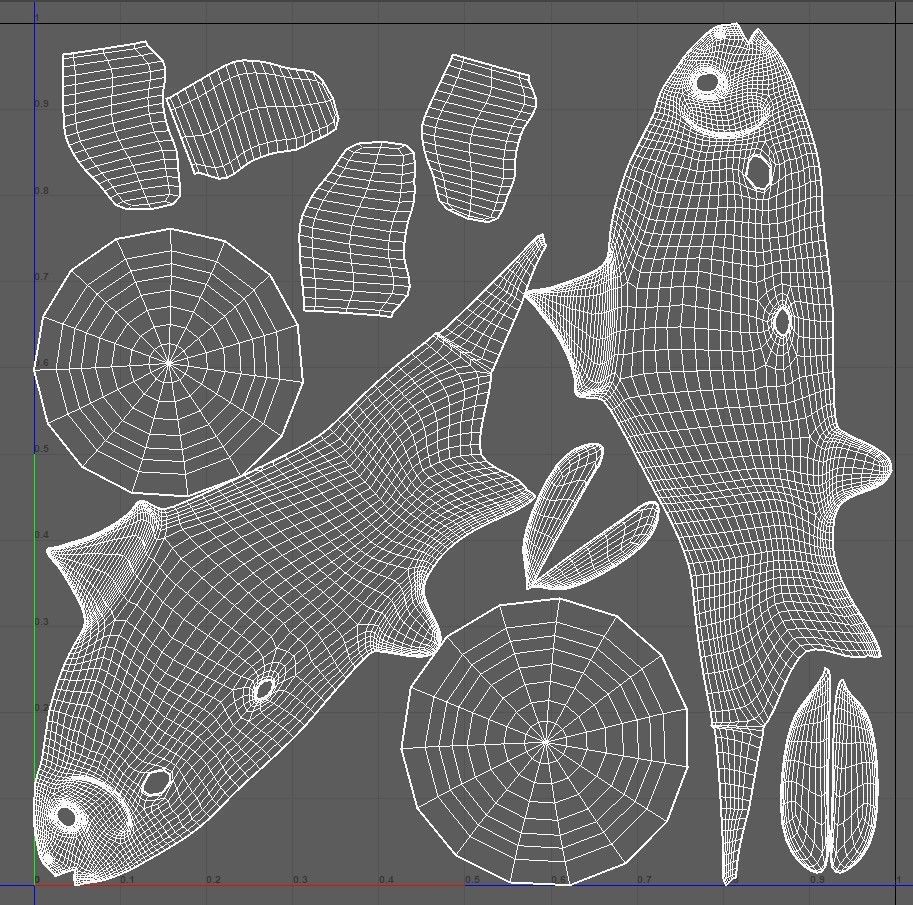 Cartoon Fish Low-poly 3D model_5
