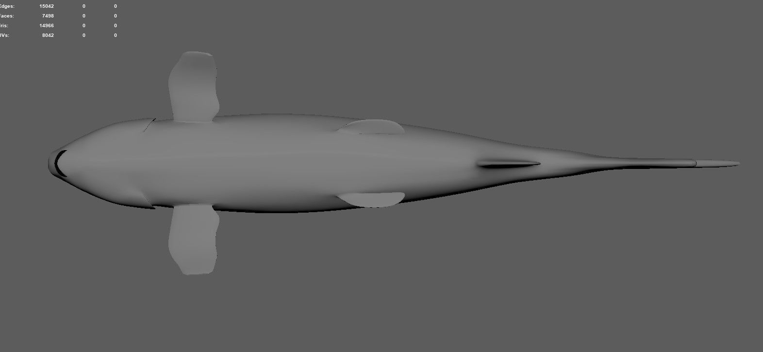 Cartoon Fish Low-poly 3D model_8