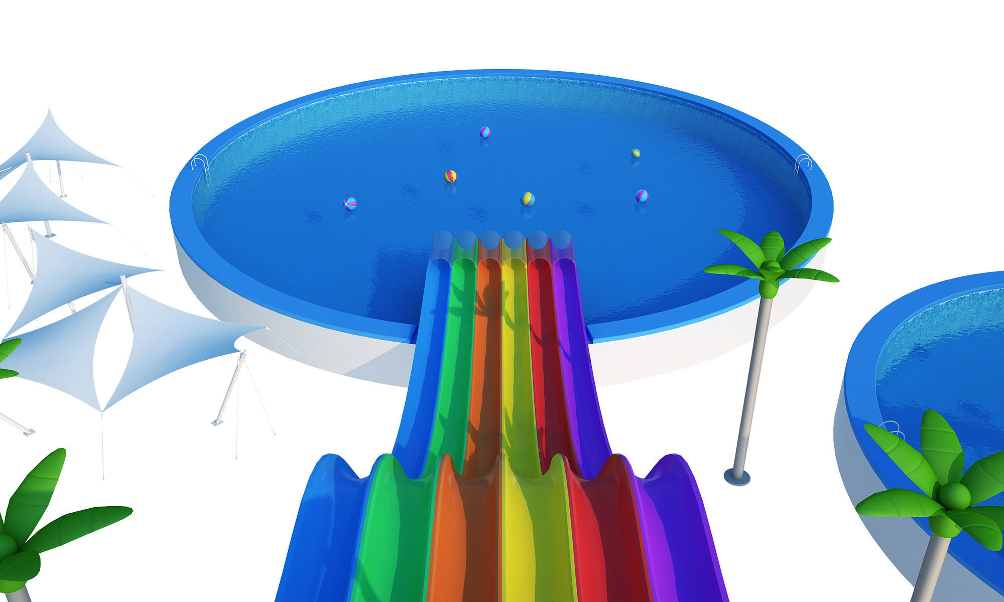 Water Slides 3D model_11