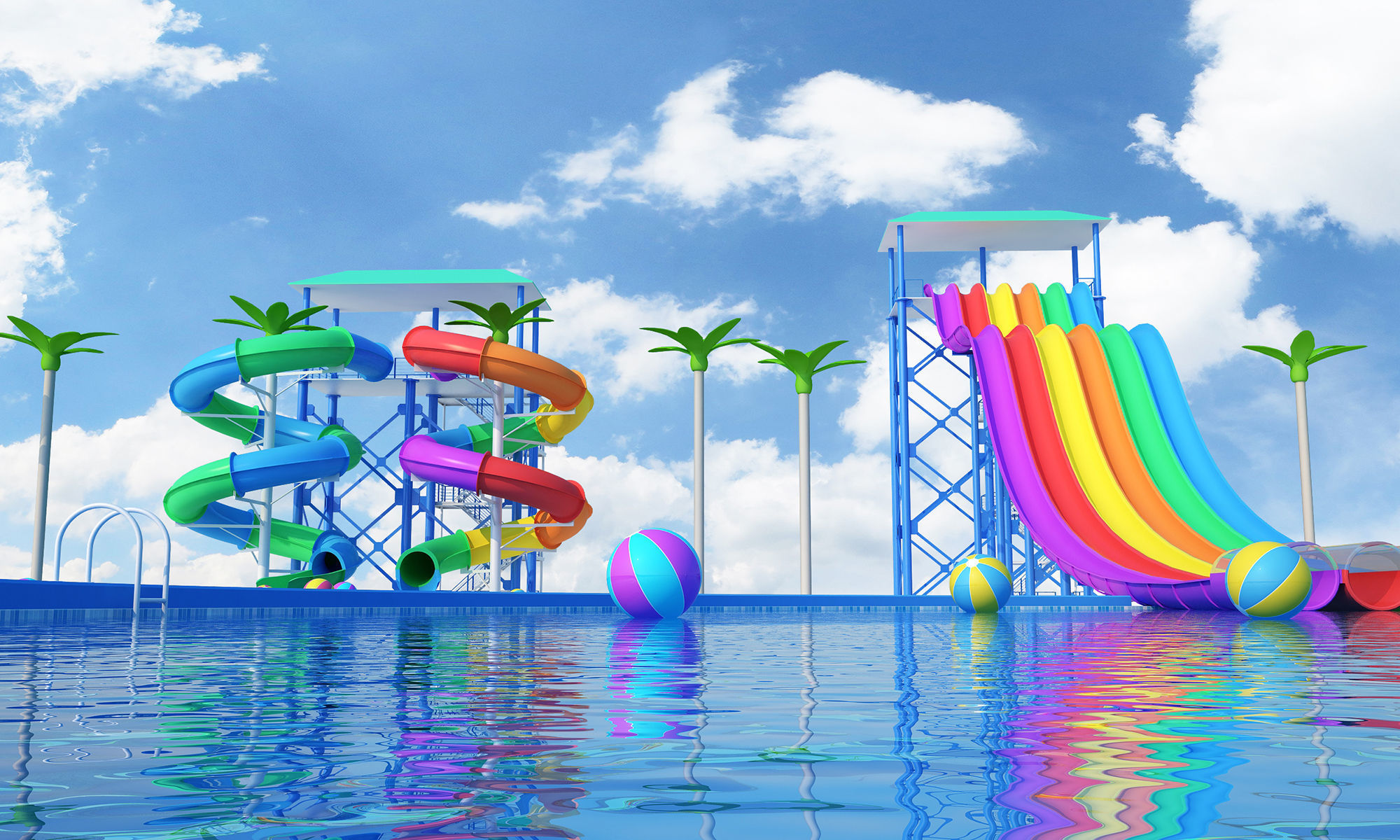 Water Slides 3D model_14