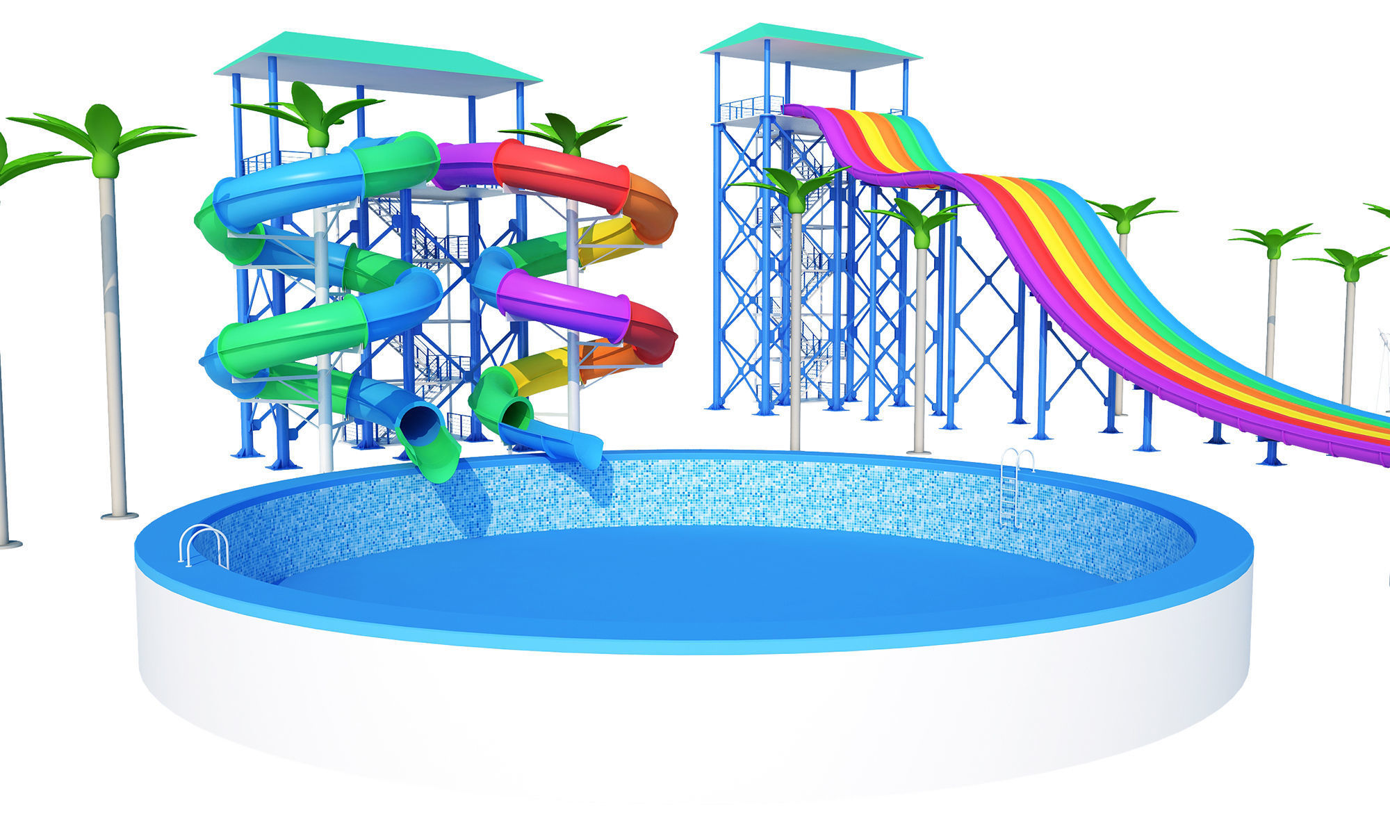 Water Slides 3D model_13