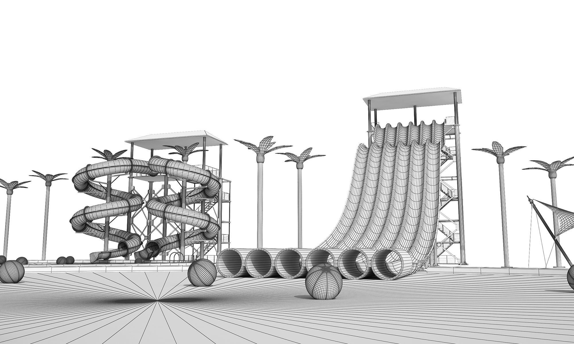 Water Slides 3D model_5