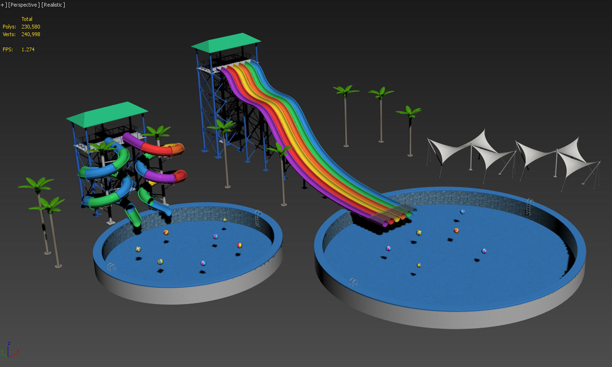 Water Slides 3D model_16